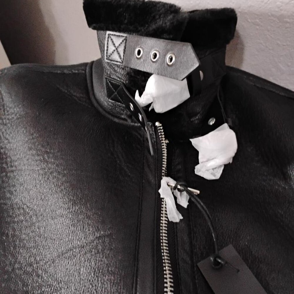 BLANKNYC Sherpa Moto Vest Faux Leather & Sherpa Trimmed Vest Size M NWT - Picture 12 of 14